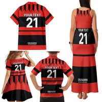 New Zealand Rugby Pacific Custom Family Matching Tank Maxi Dress and Hawaiian Shirt Whatumoana Classic Retro 2025