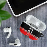 New Zealand Rugby Pacific Custom AirPods Case Whatumoana Maori Kowhaiwhai Pattern - Polynesian Pride