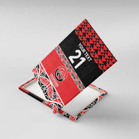 New Zealand Rugby Pacific Custom Canvas Wall Art Whatumoana Maori Kowhaiwhai Pattern