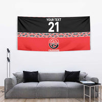 New Zealand Rugby Pacific Custom Tapestry Whatumoana Maori Kowhaiwhai Pattern