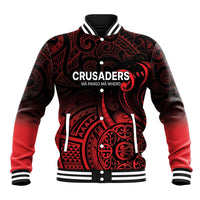 New Zealand Rugby Pacific Custom Baseball Jacket Whatumoana Maori Tribal Tattoo
