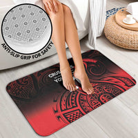 New Zealand Rugby Pacific Custom Bathroom Set Whatumoana Maori Tribal Tattoo - Polynesian Pride