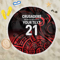 New Zealand Rugby Pacific Custom Beach Blanket Whatumoana Maori Tribal Tattoo