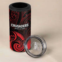 New Zealand Rugby Pacific Custom 4 in 1 Can Cooler Tumbler Whatumoana Maori Tribal Tattoo