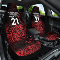 New Zealand Rugby Pacific Custom Car Seat Cover Whatumoana Maori Tribal Tattoo