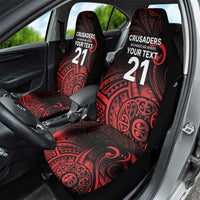 New Zealand Rugby Pacific Custom Car Seat Cover Whatumoana Maori Tribal Tattoo