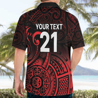 New Zealand Rugby Pacific Custom Hawaiian Shirt Whatumoana Maori Tribal Tattoo