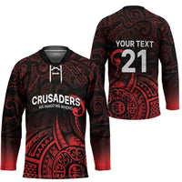 New Zealand Rugby Pacific Custom Hockey Jersey Whatumoana Maori Tribal Tattoo - Polynesian Pride