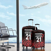 New Zealand Rugby Pacific Custom Luggage Cover Whatumoana Maori Tribal Tattoo