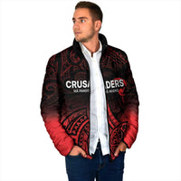 New Zealand Rugby Pacific Custom Padded Jacket Whatumoana Maori Tribal Tattoo - Polynesian Pride
