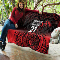 New Zealand Rugby Pacific Custom Quilt Whatumoana Maori Tribal Tattoo