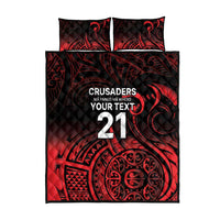 New Zealand Rugby Pacific Custom Quilt Bed Set Whatumoana Maori Tribal Tattoo