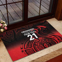 New Zealand Rugby Pacific Custom Rubber Doormat Whatumoana Maori Tribal Tattoo