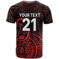 New Zealand Rugby Pacific Custom T Shirt Whatumoana Maori Tribal Tattoo