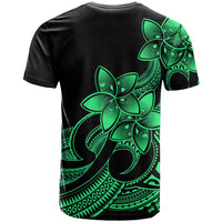 Polynesian Pride Plumeria Flowers T Shirt Polynesian Tribal Green Vibe LT9 - Polynesian Pride