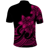 Polynesian Pride Plumeria Flowers Polo Shirt Polynesian Tribal Pink Vibe LT9 - Polynesian Pride