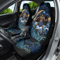 Samoa Siva Afi Car Seat Cover Fireknife Fire Dance Pacific Tribal Motif