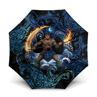 Samoa Siva Afi Umbrella Fireknife Fire Dance Pacific Tribal Motif