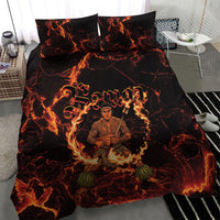 Samoa Siva Afi Dance Fireknife Bedding Set Polynesian Heritage Fire Dance