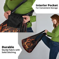 Samoa Siva Afi Dance Fireknife Grocery Bag Polynesian Heritage Fire Dance