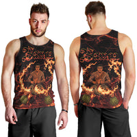 Samoa Siva Afi Dance Fireknife Men Tank Top Polynesian Heritage Fire Dance