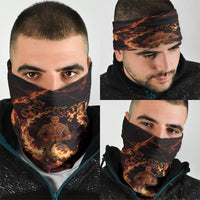Samoa Siva Afi Dance Fireknife Neck Gaiter Polynesian Heritage Fire Dance