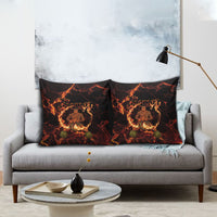 Samoa Siva Afi Dance Fireknife Pillow Cover Polynesian Heritage Fire Dance