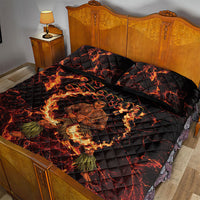 Samoa Siva Afi Dance Fireknife Quilt Bed Set Polynesian Heritage Fire Dance