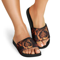 Samoa Siva Afi Dance Fireknife Slide Sandals Polynesian Heritage Fire Dance