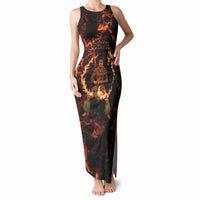 Samoa Siva Afi Dance Fireknife Tank Maxi Dress Polynesian Heritage Fire Dance
