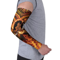 Samoa Siva Afi Dance Fireknife Arm Sleeves Samoan Tribal Motif Dancing in the Fire