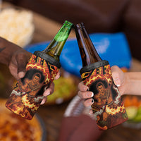 Samoa Siva Afi Dance Fireknife 4 in 1 Can Cooler Tumbler Samoan Tribal Motif Dancing in the Fire