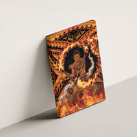 Samoa Siva Afi Dance Fireknife Canvas Wall Art Samoan Tribal Motif Dancing in the Fire
