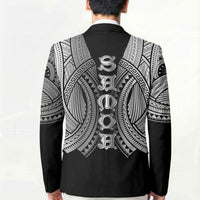 Samoan Ula Nifo Afi Tribal Blazer Polynesian Pattern