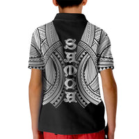 Samoan Ula Nifo Afi Tribal Kid Polo Shirt Polynesian Pattern