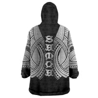 Samoan Ula Nifo Afi Tribal Wearable Blanket Hoodie Polynesian Pattern