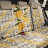 Maku'e Hawaiian Mango Palaka Back Car Seat Cover Aloha Hibiscus Pikake Lei