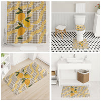 Maku'e Hawaiian Mango Palaka Bathroom Set Aloha Hibiscus Pikake Lei