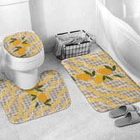 Maku'e Hawaiian Mango Palaka Bathroom Set Aloha Hibiscus Pikake Lei