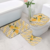 Maku'e Hawaiian Mango Palaka Bathroom Set Aloha Hibiscus Pikake Lei