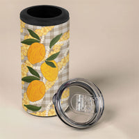 Maku'e Hawaiian Mango Palaka 4 in 1 Can Cooler Tumbler Aloha Hibiscus Pikake Lei