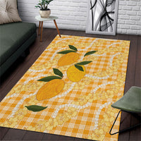 Alani Hawaiian Mango Palaka Area Rug Aloha Hibiscus Pikake Lei