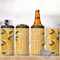 Alani Hawaiian Mango Palaka 4 in 1 Can Cooler Tumbler Aloha Hibiscus Pikake Lei