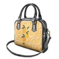 Alani Hawaiian Mango Palaka Shoulder Handbag Aloha Hibiscus Pikake Lei
