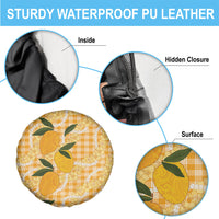 Alani Hawaiian Mango Palaka Spare Tire Cover Aloha Hibiscus Pikake Lei