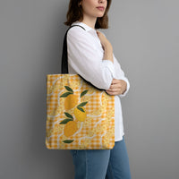 Alani Hawaiian Mango Palaka Tote Bag Aloha Hibiscus Pikake Lei