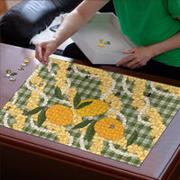 Uliuli Ahiahia Hawaiian Mango Palaka Puzzle Aloha Hibiscus Pikake Lei