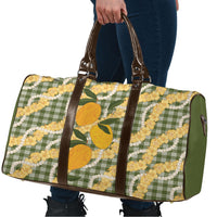 Uliuli Ahiahia Hawaiian Mango Palaka Travel Bag Aloha Hibiscus Pikake Lei