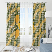Uliuli Ahiahia Hawaiian Mango Palaka Window Curtain Aloha Hibiscus Pikake Lei