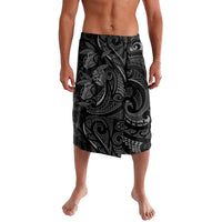 Hawaiian Mango Tribal Tattoo Lavalava Black White Pacific Traditional Pattern